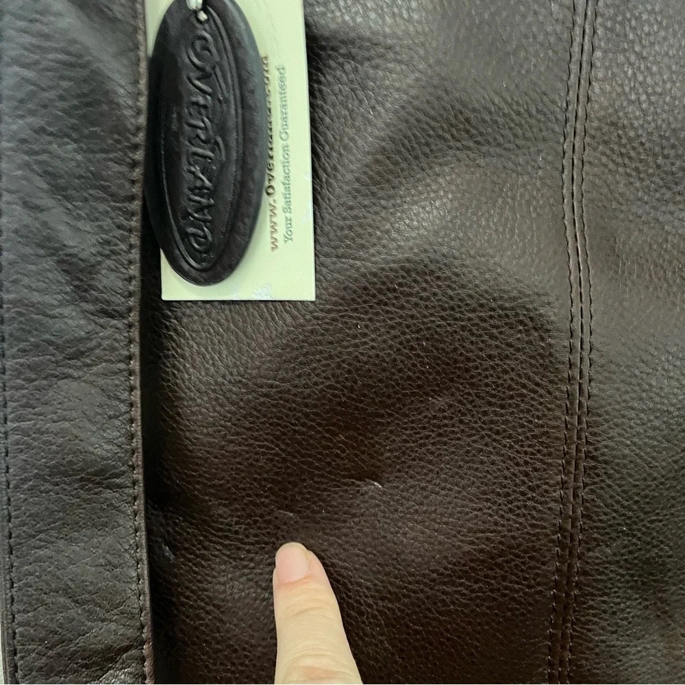 New Overland Expresso Dark Brown Leather Crossbody Bag/Purse — image 7 of 8